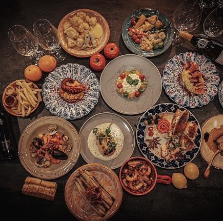 ◆Plan A | Banquet Course [7 dishes] 5,000 yen | Classic Spanish Cuisine | All-you-can-drink included