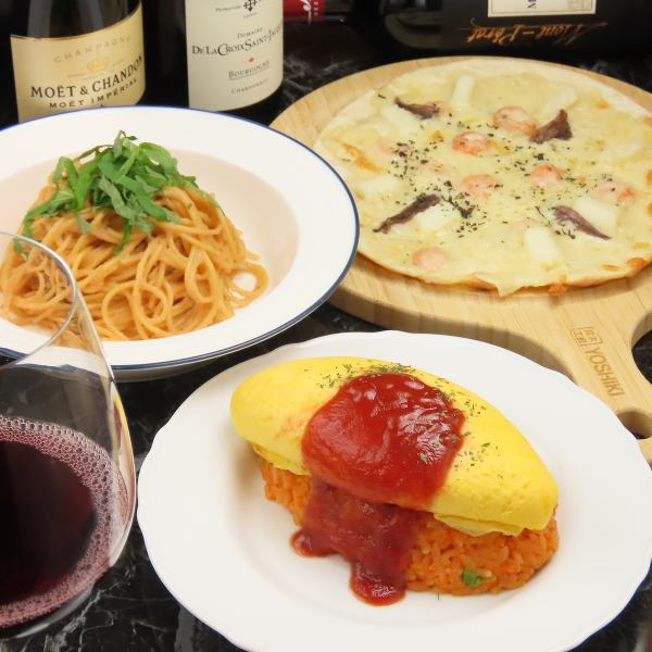 ボリューム満点の一品料理の数々