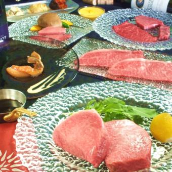 【接待/会食などに】　厳選黒毛和牛含む華火スタンダードコース　8000円※お料理のみ
