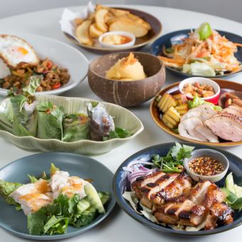 ◎各種宴会、女子会に◎燻製とアジアン料理をバランスよく楽しめる2時間飲み放題付きコース♪