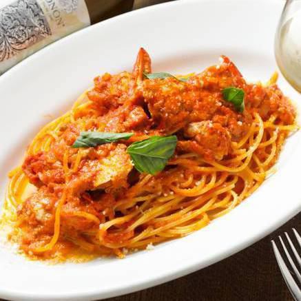 Migratory crab tomato cream spaghetti (150g)