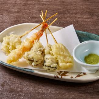 【天ぷら串】海鮮5種盛り合わせ
