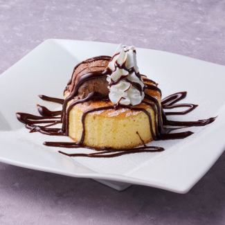 ふわふわパンケーキ チョコソース