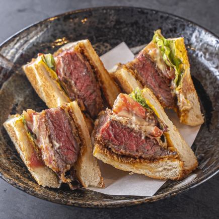 コース限定”幻のハラミカツサンド”と至福の肉宴〈極上コース〉