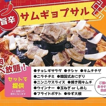 サムギョプサル食べ放題　3,278円（税込）