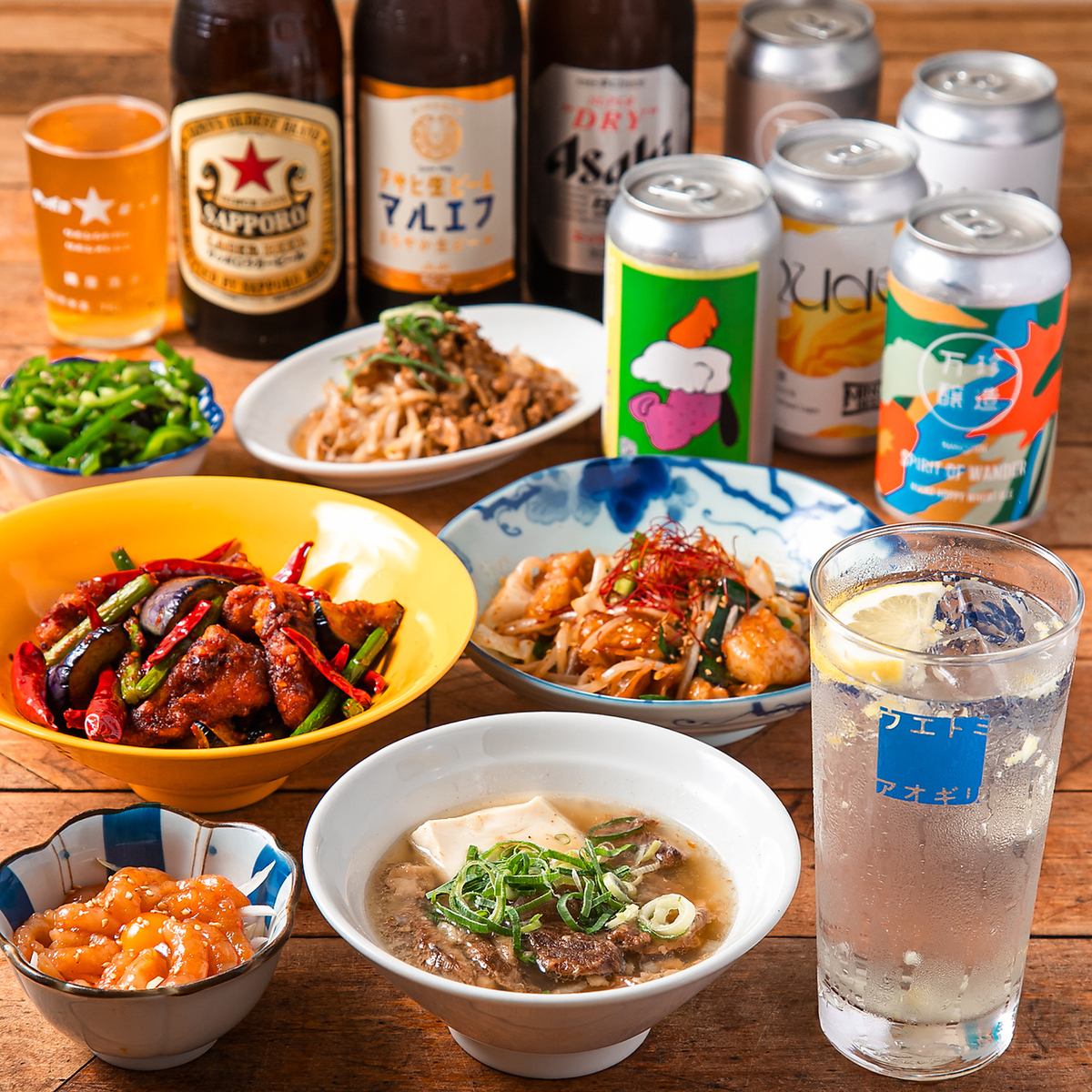 こだわりの創作料理と料理に合うお酒を種類豊富にご用意しております！