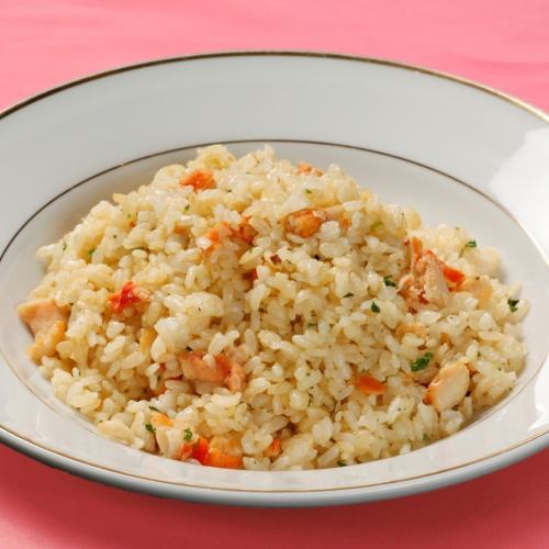 Fried rice with crab meat for 1 serving