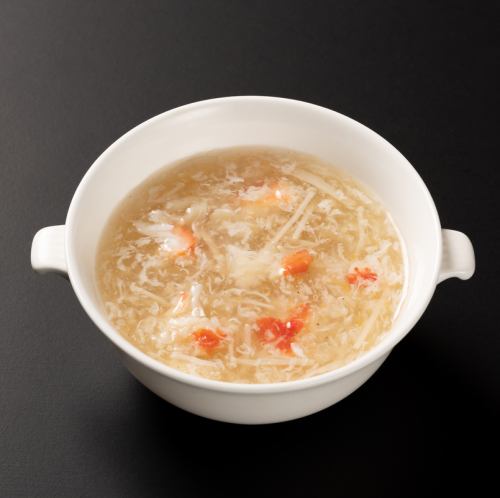 Shark fin soup with crab meat (1 serving)