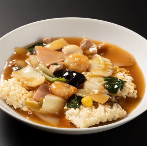 Mixed Vegetable Rice with Thick Sauce (Small) (Serves 1-2)