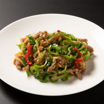 Small stir-fried chicken with green peppers (serves 1-2)