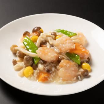 Stir-fried salted shrimp (small, 1-2 servings)