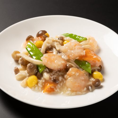 Stir-fried salted shrimp (small, 1-2 servings)