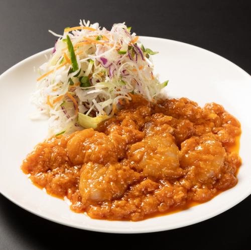 Small shrimp in chili sauce (serves 1-2)