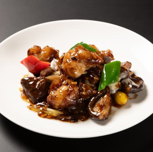 Stir-fried large shrimp with fermented black beans (small servings: 1-2)