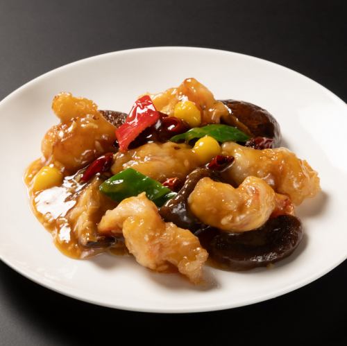 Stir-fried shrimp with chili peppers (small, serves 1-2)