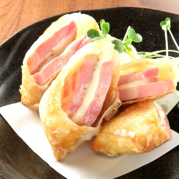 【女子人気No.1】ベーコンとモッツァレラの春巻き⇒☆780円（税込）☆