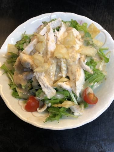 Long stick chicken salad (small)/Tsukune warm egg salad (small)