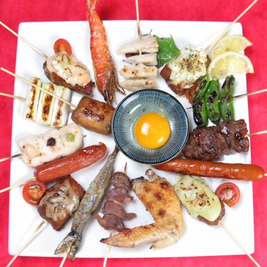[Charcoal-grilled yakitori & handmade Chinese food & handmade izakaya menu all-you-can-eat/drink] ⇒ From 4,000 yen!!
