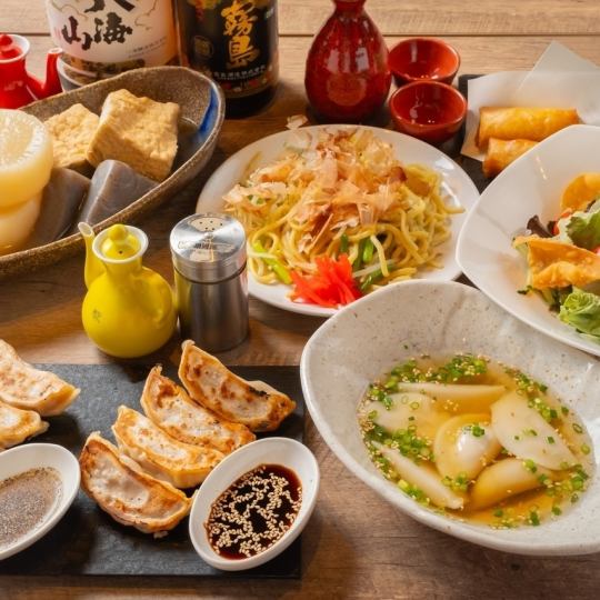 Full of volume!! Gyoza and gyoza course including oden ☆All-you-can-drink included☆