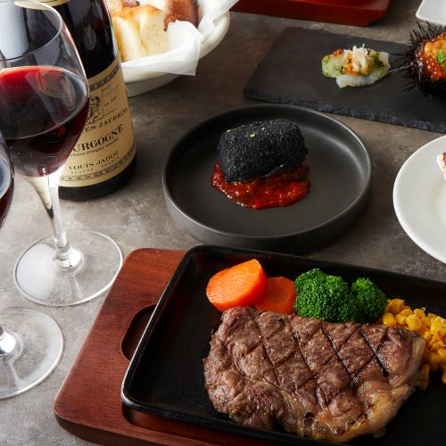 ステーキ×飲み放題