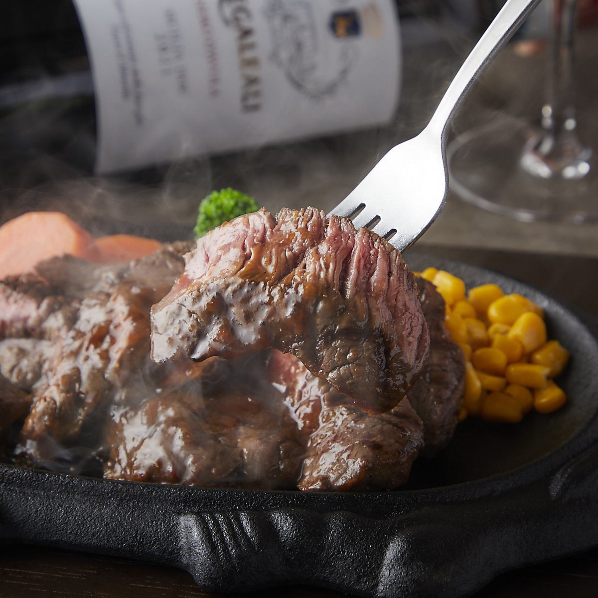 黒毛和牛一頭買いで仕入れ、鮮度と品質にこだわり抜いたステーキ