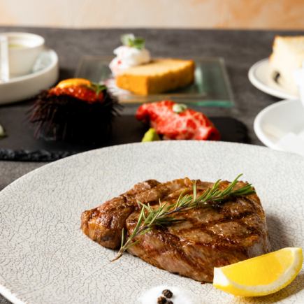 【黒毛和牛ステーキコース(6品)】当店自慢の黒毛和牛ステーキを堪能♪【120分制-飲み放題なし-】