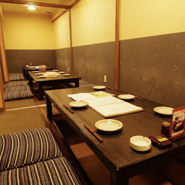 ≪Digging Tatsutsu Private Room≫ The second floor is a private room floor with a relaxing atmosphere.It can be used for banquets of 4 to 36 people.Forget the time and enjoy in a cozy space.