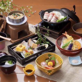 【怀石套餐】花心（共6道菜）3,300日元（含税）|宴会晚餐