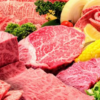 【和牛特色套餐】特制里脊肉、小排骨等16道菜品⇒6,050日元（含税）