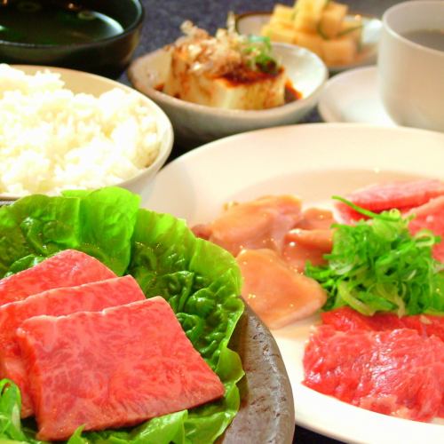 Open for lunch on Saturdays, Sundays, and public holidays. Casually luxurious yakiniku lunch.