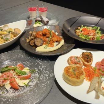 女子会プラン＋飲み放題付き　全6品　5500円(税込)～