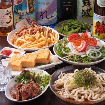 【夢酒場コース◎2時間生付き飲み放題】絶品鶏カルビ・揚げ物含む全6品（4,000円）