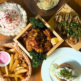 ◆Private reservation for 13 or more people ◎ Perfect for year-end parties ◆ 120 minutes of all-you-can-drink & 6 dishes [Banquet course] 3,500 yen including tax