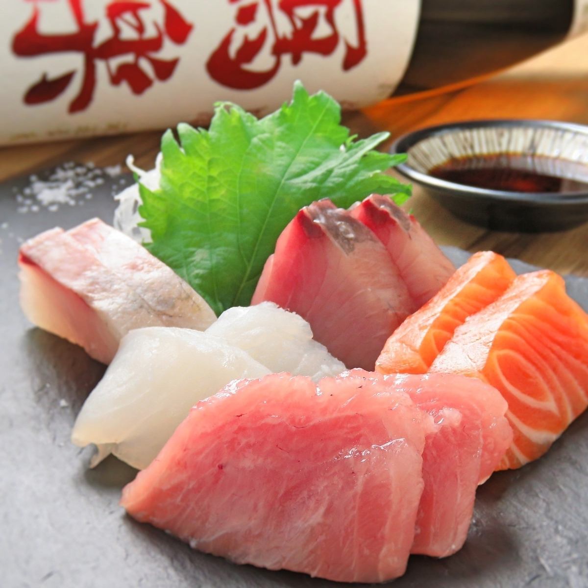 東北の海鮮が楽しめる!肉厚で脂ののったお刺身をご賞味あれ!