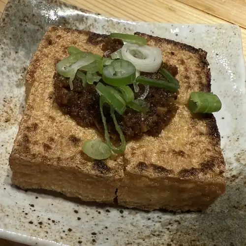 Grilled deep-fried tofu