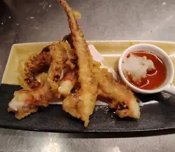 ゲソ唐揚げ　おろしポン酢