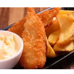 いぶりがっこタルタルのフィッシュ＆チップス