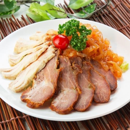 三種前菜の盛り合わせ
