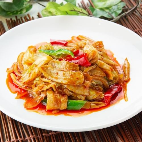 回鍋肉/豚肉、玉子とキクラゲ炒め　各