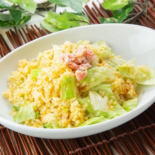 カニレタスチャーハン
