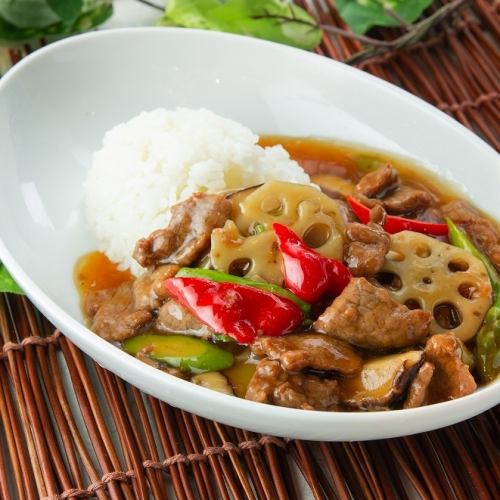 牛肉あんかけご飯
