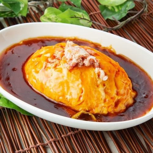 カニ肉入り天津丼