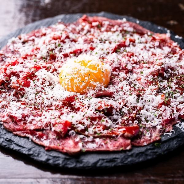 《I can't help but drink alcohol》 Domestic Wagyu Beef Carpaccio