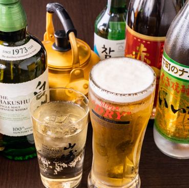生ビール中418円（税込）と破格の価格設定！