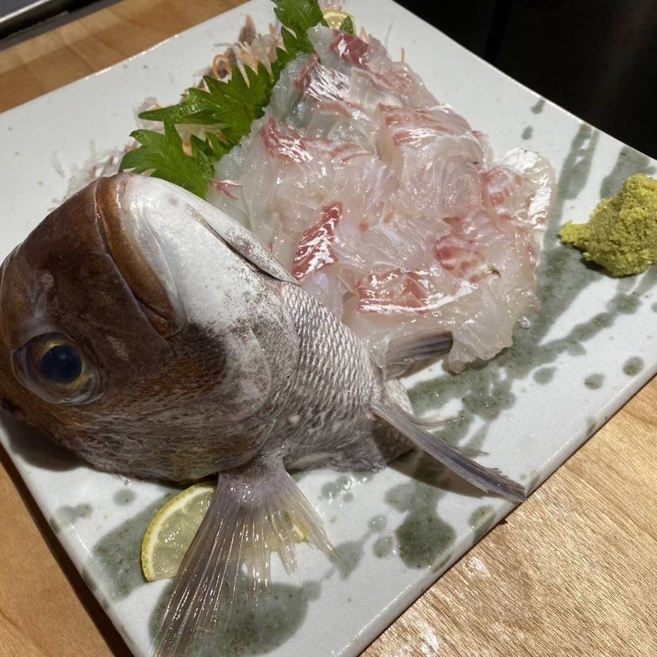 生簀からその場で捌いた新鮮なお刺身！旬の味をご堪能ください◎