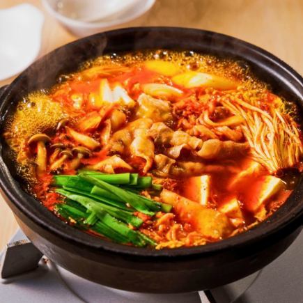 【季節限定】【120分鐘無限暢飲】超越辣味的美味!韓式辣味!火鍋套餐 6000日元