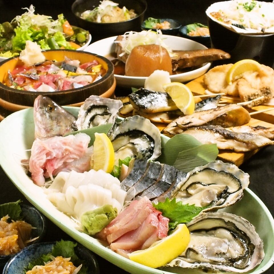 その季節の旬の魚貝類を圧倒的なコスパで提供♪