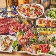 [All-you-can-eat and drink for 3 hours] Fresh fish sashimi x Wagyu beef shabu-shabu, 70 items in total! "Kofuku" 4980 yen ⇒ 3980 yen