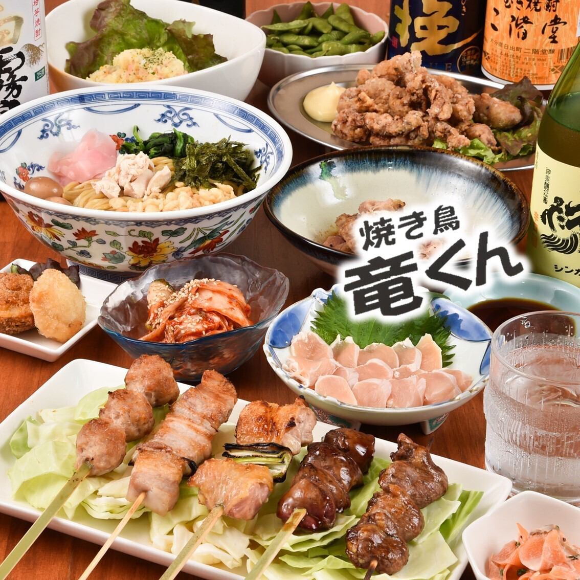 博多地鶏を使用した職人手打ちの焼き鳥!各種こだわりの逸品料理とお酒と共に満喫◎