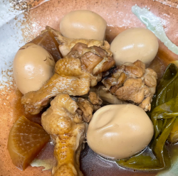 手羽元と煮卵のさっぱり煮